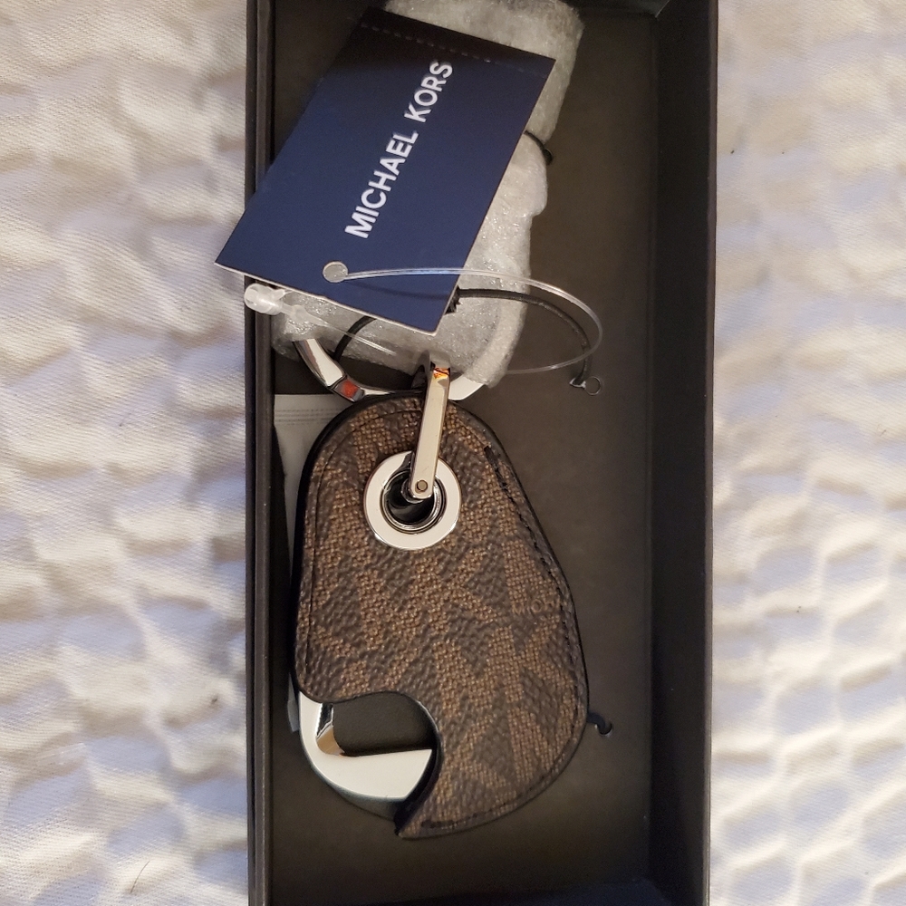 Michael Kors Mens Harrison Signature Logo BRWN  /